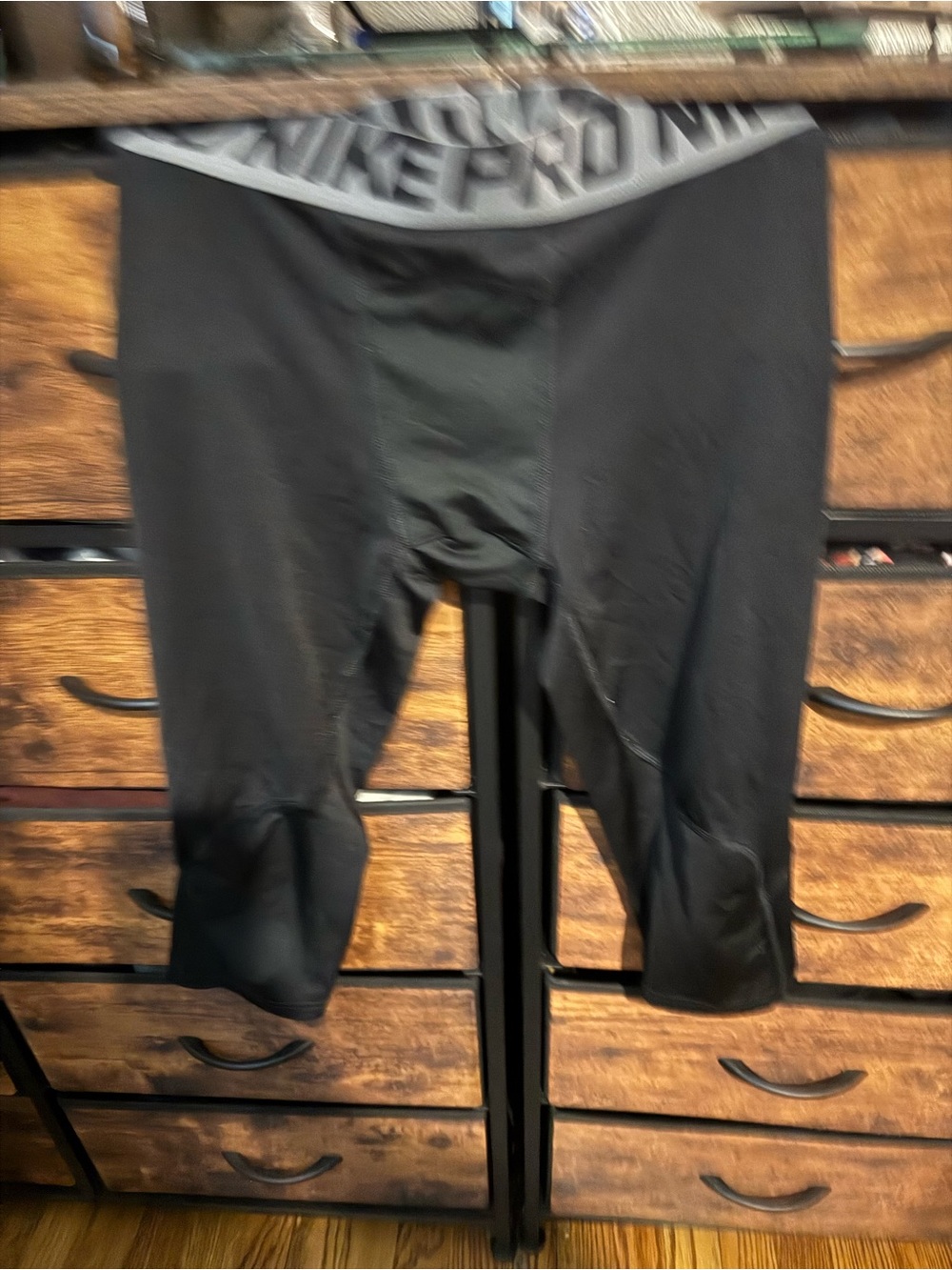 Nike Pro Black Compression Leggings kids size large
